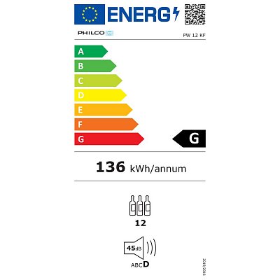 PW 12 KF jednozónová vinotéka PHILCO